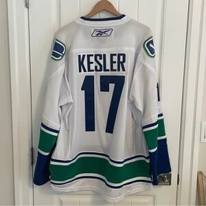 Authentic Reebok Vancouver Canucks Ryan Kesler White Jersey Size XL Extra Large